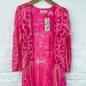 Southern Fried Chics Royal Sequin Duster